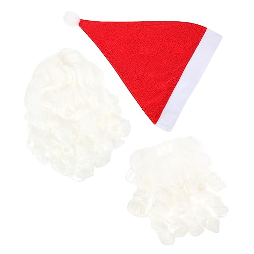 Ipetboom 2Sätze Weihnachtsmann Kostüm Mit Perücke Santa Claus Cosplay Requisiten Für Weihnachten Karneval Partys Feierlichkeiten Ipetboom 2Sätze Weihnachtsmann Kostüm Mit Perücke Santa Claus Cosplay Requisiten Für Weihnachten Karneval Partys Feierlichkeiten von Ipetboom