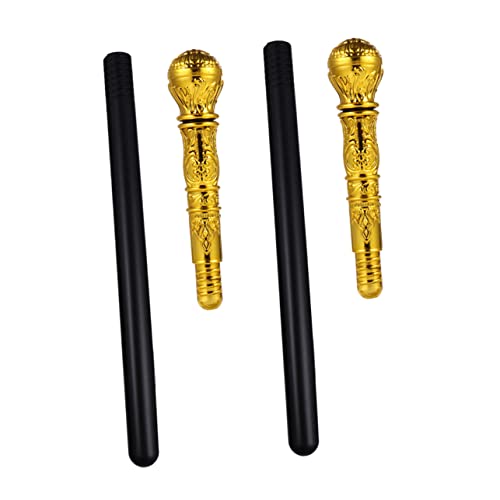 Ipetboom 2Stücke Goldene Lustige Halloween Kostüm Requisite Dekoratives Gehstock Für Mottopartys Bühnenauftritte Ipetboom 2Stücke Goldene Lustige Halloween Kostüm Requisite Dekoratives Gehstock Für Mottopartys Bühnenauftritte von Ipetboom