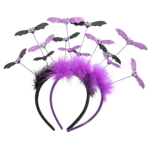 Ipetboom 2Stücke Halloween Haarband Für Kostümpartys Cosplay Und Festivals Schwarzes Und Pinkes Design Zubehör Für Erwachsene von Ipetboom
