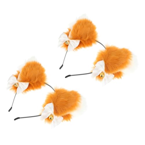 Ipetboom 2Stücke Katzenohren Stirnband Cosplay Zubehör für Halloween Kostüm Partys und Karneval Bequem und Leicht für Erwachsene von Ipetboom