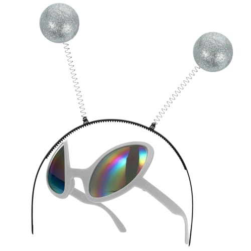 Ipetboom 2Stücke Lustige Alienbrille mit Dekorativem Haarschmuck Partybrille für Festivals Feiern Leicht Komfortabel für Fotos mit Freunden Ipetboom 2Stücke Lustige Alienbrille mit Dekorativem Haarschmuck Partybrille für Festivals Feiern Leicht Komfortabel für Fotos mit Freunden von Ipetboom