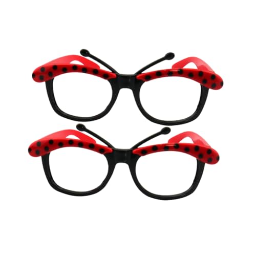 Ipetboom 3 Paare Halloween-Brille leichte Brille Damen Marienkäfer-Kostüm Kostüm lustige Festivalbrille rot Ipetboom 3 Paare Halloween-Brille leichte Brille Damen Marienkäfer-Kostüm Kostüm lustige Festivalbrille rot von Ipetboom