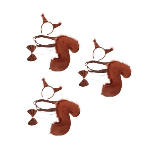 Ipetboom 3 Sätze Cosplay-schwanzstütze Stirnband Eichhörnchenkostüm Tierschwänze Und Ohren Erwachsene Tierkostüm Cosplay Eichhörnchen Kostüm Kaffee Stoff Ipetboom 3 Sätze Cosplay-schwanzstütze Stirnband Eichhörnchenkostüm Tierschwänze Und Ohren Erwachsene Tierkostüm Cosplay Eichhörnchen Kostüm Kaffee Stoff von Ipetboom
