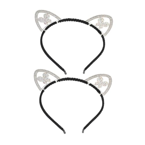 Ipetboom 3 Stück Cat Ears Headband Metall mit Strasssteinen Leichtes Modisches Haaraccessoire für Damen und Mädchen Funkelndes Stirnband für Halloween Cosplay Party und Alltag Ipetboom 3 Stück Cat Ears Headband Metall mit Strasssteinen Leichtes Modisches Haaraccessoire für Damen und Mädchen Funkelndes Stirnband für Halloween Cosplay Party und Alltag von Ipetboom