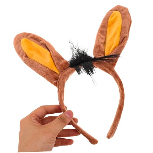 Ipetboom 3 Stück Cosplay-Anzug Tierstirnband Kopfbedeckungen für Tierpartys Esel-Stirnband-Kostüm Partyzubehör für Tiere Eselzubehör Halloween-Tier-Stirnband Eselkostüm Plastik Braun Ipetboom 3 Stück Cosplay-Anzug Tierstirnband Kopfbedeckungen für Tierpartys Esel-Stirnband-Kostüm Partyzubehör für Tiere Eselzubehör Halloween-Tier-Stirnband Eselkostüm Plastik Braun von Ipetboom