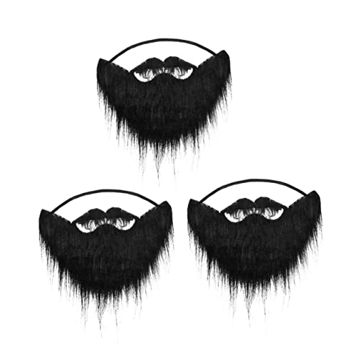 Ipetboom 3 Stück Halloween Schwarze Fake Realistische Kostüm Requisiten für Erwachsene für Halloween Partys und Junggesellenabschiede von Ipetboom