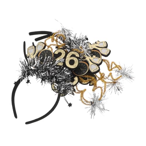 Ipetboom 3 Stück Kopfbedeckung Für Die Neujahrsparty Glitzernde Haarbänder Für Silvester Neujahr Haarbänder Frohes Jahr Kopfschmuck Silvester Dekorationen Schwarz Das Haustier von Ipetboom