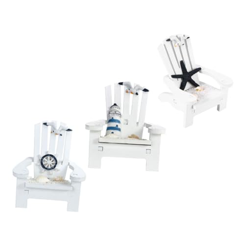 Ipetboom 3 Stück Mediterraner Miniatur Holzstrandstuhl mit Maritimen Motiven Leichte Puppenhaus Deko Handgefertigte Mini Beach Chair Ornamente für Sommerparty und Wohnaccessoires Ipetboom 3 Stück Mediterraner Miniatur Holzstrandstuhl mit Maritimen Motiven Leichte Puppenhaus Deko Handgefertigte Mini Beach Chair Ornamente für Sommerparty und Wohnaccessoires von Ipetboom