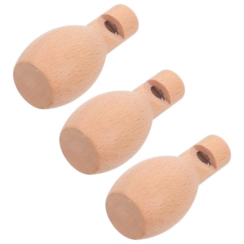 Ipetboom 3 Stück Mini Holzpfeifen für Unvollendetes Musikspielzeug Bildung Partygeschenken und Geburtstagsfeiern für Interaktive Spielaktivitäten von Ipetboom