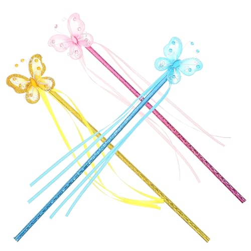 Ipetboom 3 Stück Schmetterling Zauberstab Rosa Party schmetterlingsflügel Schmetterlingsstock Feenstöcke für Mädchen Farbbandstab Band Fee Zauberstab Feenstab Plastik Ipetboom 3 Stück Schmetterling Zauberstab Rosa Party schmetterlingsflügel Schmetterlingsstock Feenstöcke für Mädchen Farbbandstab Band Fee Zauberstab Feenstab Plastik von Ipetboom