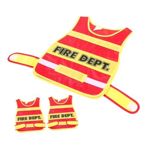 Ipetboom 3 Stück Teiliges Feuerwehrmann Kostüm Atmungsaktive Flexible Feuerwehrweste aus Weichem Material Authentisches Design für Fantasievolles Rollenspiel und Kreative Entdeckungsspiele Ipetboom 3 Stück Teiliges Feuerwehrmann Kostüm Atmungsaktive Flexible Feuerwehrweste aus Weichem Material Authentisches Design für Fantasievolles Rollenspiel und Kreative Entdeckungsspiele von Ipetboom