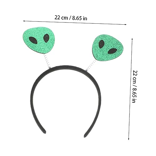 Ipetboom 3 Stück Teiliges Halloween Headbopper Grün Witziger Kopfschmuck mit Schwingenden Kugeln Kostümierter Haarreif für Faschingsparty und Space Themen Lustiges Accessoire für Damen und von Ipetboom