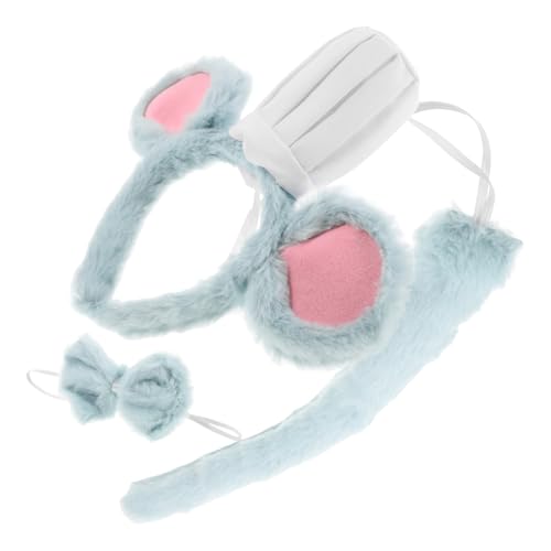 Ipetboom 3 Stück Teiliges Mäusekostüm Set mit Flauschigen Ohren und Passendem Fliege für Halloween Karneval und Cosplay Events für Erwachsene Ipetboom 3 Stück Teiliges Mäusekostüm Set mit Flauschigen Ohren und Passendem Fliege für Halloween Karneval und Cosplay Events für Erwachsene von Ipetboom