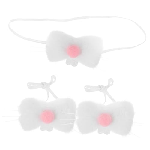 Ipetboom 3 Stück Teiliges Plüsch Cosplay Zubehör Weiche Hautfreundliche Bunny Nose für Osterkostüm Halloween und Weihnachtsverkleidung für Festliche Aufführungen Ipetboom 3 Stück Teiliges Plüsch Cosplay Zubehör Weiche Hautfreundliche Bunny Nose für Osterkostüm Halloween und Weihnachtsverkleidung für Festliche Aufführungen von Ipetboom
