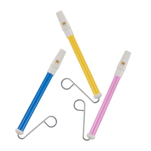 Ipetboom 3 Stück Teiliges Slide Whistle Pädagogisches Musikspielzeug mit Verstellbarer Metallgleitflöte Sicher und Geruchlos Fördert Hörvermögen und Hand Koordination von Ipetboom
