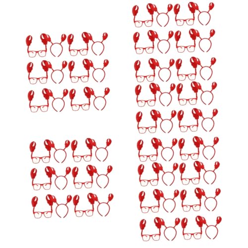 Ipetboom 30 Sets Krabbenaugen Linsenreifen Krabben Stirnband Für Klauen Palm Pals Bands Halloween Krabbenkostüm Karnevals Stirnband Kostüme Frauen Kopfband Brille Krabben von Ipetboom