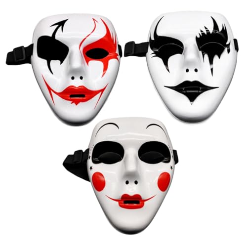 Ipetboom 3Stücke Handgefertigte Cosplay Masken Für Halloween Atmungsaktive Kostümaccessoires Für Partys Theateraufführungen Einzigartiges Design Für Unvergessliche Auftritte Ipetboom 3Stücke Handgefertigte Cosplay Masken Für Halloween Atmungsaktive Kostümaccessoires Für Partys Theateraufführungen Einzigartiges Design Für Unvergessliche Auftritte von Ipetboom