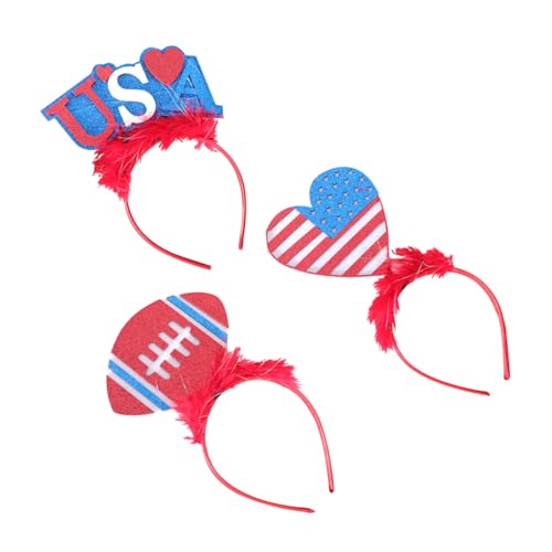 Ipetboom 3Stücke Independence Day Party Haarreifen Lustiger Kopfschmuck Für Feiertagsfeiern Mit Fußball Und Design Für Bühnenaufführungen Und Festlichkeiten Ipetboom 3Stücke Independence Day Party Haarreifen Lustiger Kopfschmuck Für Feiertagsfeiern Mit Fußball Und Design Für Bühnenaufführungen Und Festlichkeiten von Ipetboom