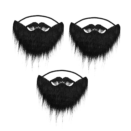 Ipetboom 3Stücke Schwarzer Falscher Cosplay Requisiten Für Halloween Kostümparty Fasching Selbstklebend Für Erwachsene Lustige Verkleidung Fotodekoration Ipetboom 3Stücke Schwarzer Falscher Cosplay Requisiten Für Halloween Kostümparty Fasching Selbstklebend Für Erwachsene Lustige Verkleidung Fotodekoration von Ipetboom