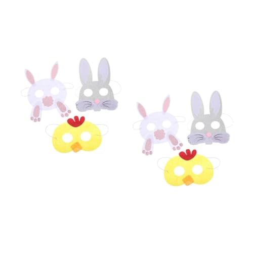 Ipetboom 4 Sätze Maske Kostümzubehör Zu Ostern Gastgeschenke Für Ostern Osterpartyzubehör Kaninchen-cosplay Cosplay-kostüm-stütze Filzstoff 3 Stück * 4 Ipetboom 4 Sätze Maske Kostümzubehör Zu Ostern Gastgeschenke Für Ostern Osterpartyzubehör Kaninchen-cosplay Cosplay-kostüm-stütze Filzstoff 3 Stück * 4 von Ipetboom