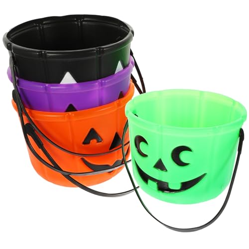 Ipetboom 4 Stück Halloween Kürbis Eimer Tragbare Süßigkeiten Halter für Halloween Festlichkeiten Leicht und Praktisch zum Sammeln von Süßigkeiten Zufällige Farbe Ipetboom 4 Stück Halloween Kürbis Eimer Tragbare Süßigkeiten Halter für Halloween Festlichkeiten Leicht und Praktisch zum Sammeln von Süßigkeiten Zufällige Farbe von Ipetboom