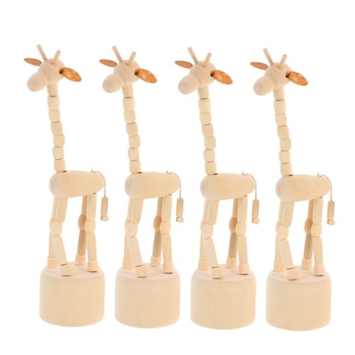 Ipetboom 4 Stück Holz Giraffe Tisch Giraffe Statue Schiebepuppen Schiebe Fingerpuppen Giraffen Modellierung Desktop Giraffe Statuen Tier Kreative Ornamente Holzhandwerk Ipetboom 4 Stück Holz Giraffe Tisch Giraffe Statue Schiebepuppen Schiebe Fingerpuppen Giraffen Modellierung Desktop Giraffe Statuen Tier Kreative Ornamente Holzhandwerk von Ipetboom