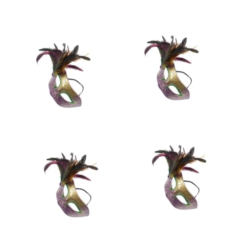 Ipetboom 4 Stück Karnevalsmaske Maskenball Farbige Maske venezianische maske Partymasken Maske für Damen halloween masken karneval gesichtsmaske Halloween-Kostümmasken Karneval Maske Feder Ipetboom 4 Stück Karnevalsmaske Maskenball Farbige Maske venezianische maske Partymasken Maske für Damen halloween masken karneval gesichtsmaske Halloween-Kostümmasken Karneval Maske Feder von Ipetboom