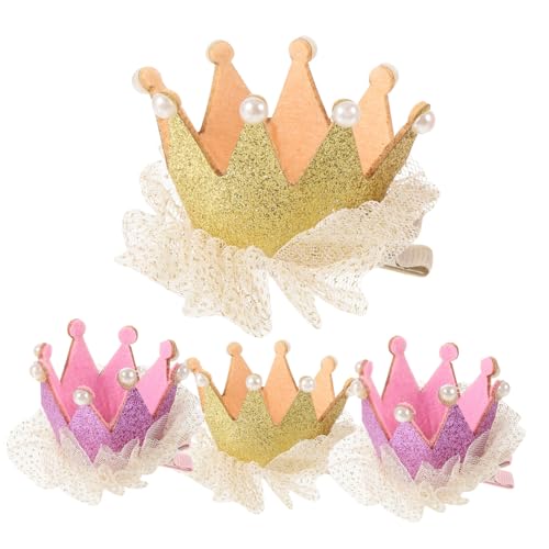 Ipetboom 4 Stück Teiliges Haarschmuck Große Haarspangen mit Spitzen Design Bunte Haarklammern für Mädchen Leicht und Bequem für Alltag und Party Perfektes Zufällige Farbe Zufällige Farbe von Ipetboom
