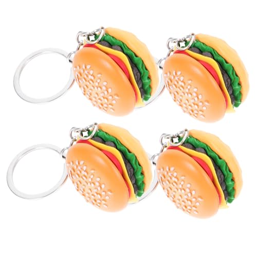 Ipetboom 4 Stück Teiliges Hamburger Schlüsselanhänger aus Lustige Hamburger Charms für Schlüsselbund Langlebige und Tragbare Deko Anhänger als Kleines oder Partyzubehör Ipetboom 4 Stück Teiliges Hamburger Schlüsselanhänger aus Lustige Hamburger Charms für Schlüsselbund Langlebige und Tragbare Deko Anhänger als Kleines oder Partyzubehör von Ipetboom