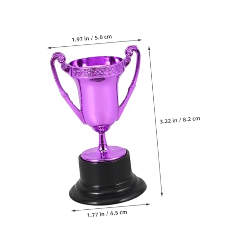 Ipetboom 4 Stück Teiliges Mini Kunststoff Trophäen Kleine Party Dekoration Kompakt Leicht für Auszeichnungen Sport Feier Zubehör von Ipetboom