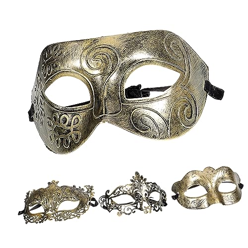 Ipetboom 4 Stück Teiliges Retro Kronenmasken für Erwachsene Festival Gesichtsschmuck Antike Halbgesichtsmasken im Griechisch Römischen Stil Geeignet für Halloween Maskenball Kostüm und Ipetboom 4 Stück Teiliges Retro Kronenmasken für Erwachsene Festival Gesichtsschmuck Antike Halbgesichtsmasken im Griechisch Römischen Stil Geeignet für Halloween Maskenball Kostüm und von Ipetboom