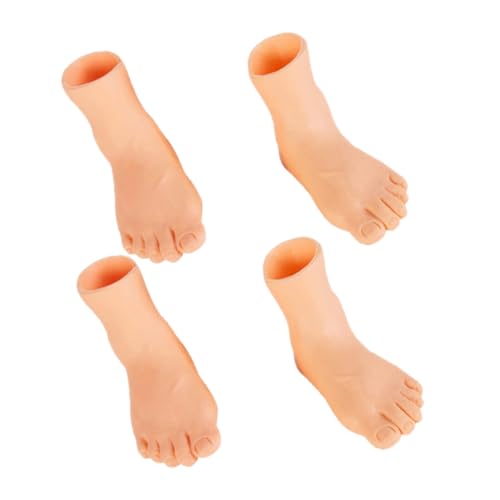 Ipetboom 4 Stücke Katze Handpuppen Puppen Mini Kunststoff Beige von Ipetboom
