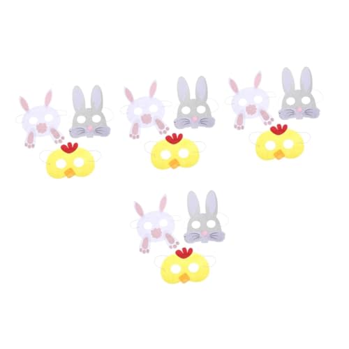 Ipetboom 5 Sätze Maske Kinderkostüme Osterpartyzubehör Kostümzubehör Zu Ostern Cosplay-kostüm-stütze Kaninchen-cosplay Gastgeschenke Für Ostern Filzstoff 3 Stück * 5 Ipetboom 5 Sätze Maske Kinderkostüme Osterpartyzubehör Kostümzubehör Zu Ostern Cosplay-kostüm-stütze Kaninchen-cosplay Gastgeschenke Für Ostern Filzstoff 3 Stück * 5 von Ipetboom