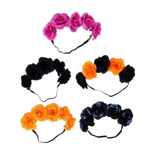 Ipetboom 5 Stück Halloween-Haarband halloween haarreif halloween headband halloween decoration Halloween Haarband Stirnband floraler Kopfschmuck Halloween-Kopfschmuck Stoff Ipetboom 5 Stück Halloween-Haarband halloween haarreif halloween headband halloween decoration Halloween Haarband Stirnband floraler Kopfschmuck Halloween-Kopfschmuck Stoff von Ipetboom