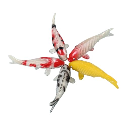 Ipetboom 5 Stück Realistische Koi Modelle für Aquarien Dekoration Künstliche Fische aus Kunststoff für Fischtank Fotografie Requisiten Farbvielfalt Ipetboom 5 Stück Realistische Koi Modelle für Aquarien Dekoration Künstliche Fische aus Kunststoff für Fischtank Fotografie Requisiten Farbvielfalt von Ipetboom