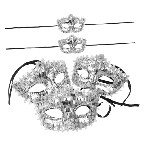 Ipetboom 5 Stück Schimmernde Masquerade Halbgesichtsmaske für Damen Glänzende Party und Halloween Masken Funkelnde Kostüm Accessoires für Ball Karneval Maskenball und Cosplay Ipetboom 5 Stück Schimmernde Masquerade Halbgesichtsmaske für Damen Glänzende Party und Halloween Masken Funkelnde Kostüm Accessoires für Ball Karneval Maskenball und Cosplay von Ipetboom