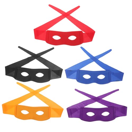 Ipetboom 5 Stück Teiliges Halbe Gesichtsmasken PVC Schwarz Orange Rot Blau Maskerade Cosplay Maske für Herren Vielseitig für Karneval Kostümparty Halloween und Bühnenauftritte Ipetboom 5 Stück Teiliges Halbe Gesichtsmasken PVC Schwarz Orange Rot Blau Maskerade Cosplay Maske für Herren Vielseitig für Karneval Kostümparty Halloween und Bühnenauftritte von Ipetboom