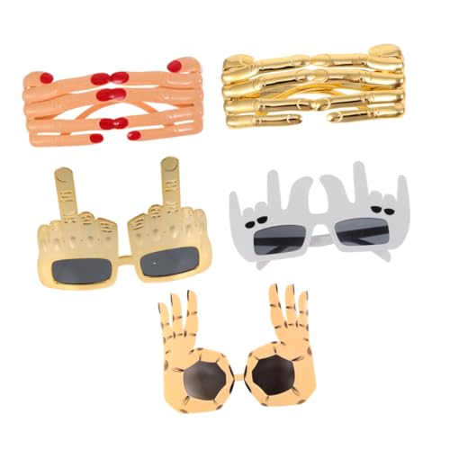Ipetboom 5 Stück Teiliges Halloween Fingerbrillen Lustige Partybrille Kostüm Requisite Leicht Tragbar Passend für Erwachsene und Spaßbrille für Karneval Maskerade Ipetboom 5 Stück Teiliges Halloween Fingerbrillen Lustige Partybrille Kostüm Requisite Leicht Tragbar Passend für Erwachsene und Spaßbrille für Karneval Maskerade von Ipetboom