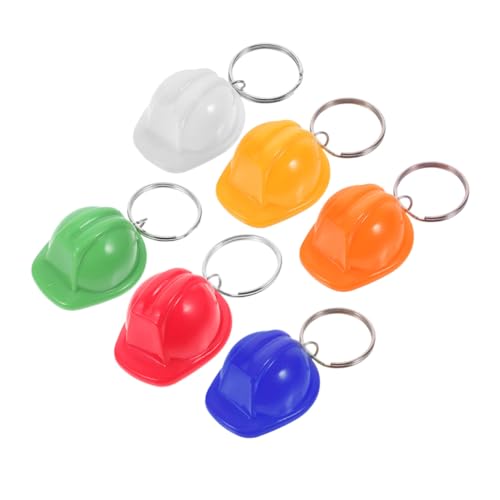 Ipetboom 6 Stück Mini Bauhelm Schlüsselanhänger in Farben Kompakt und Tragbar als Party und für Bauingenieure und Baustellenfans Ipetboom 6 Stück Mini Bauhelm Schlüsselanhänger in Farben Kompakt und Tragbar als Party und für Bauingenieure und Baustellenfans von Ipetboom