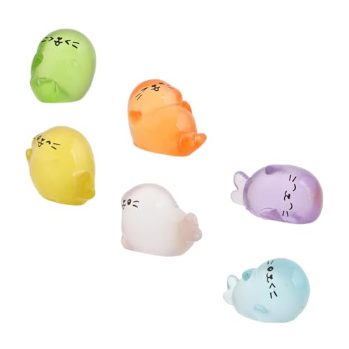Ipetboom 6 Stück Miniatur Harz Sealfiguren für Mikro Landschaftsornamente Süße Miniatur für Feengärten Terrarien und Puppenhäuser für Heimdeko und Gartenaccessoires Ipetboom 6 Stück Miniatur Harz Sealfiguren für Mikro Landschaftsornamente Süße Miniatur für Feengärten Terrarien und Puppenhäuser für Heimdeko und Gartenaccessoires von Ipetboom