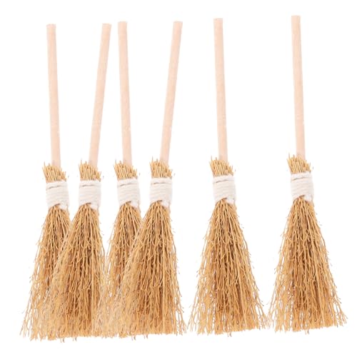 Ipetboom 6 Stück Miniatur Hexenbesen Künstliche Deko für Halloween Bastelzubehör und Miniatur Dekoration Holzmaterial Vielseitig Einsetzbar für Kreative DIY Projekte Ipetboom 6 Stück Miniatur Hexenbesen Künstliche Deko für Halloween Bastelzubehör und Miniatur Dekoration Holzmaterial Vielseitig Einsetzbar für Kreative DIY Projekte von Ipetboom