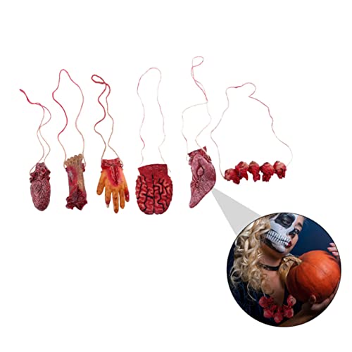 Ipetboom 6 Stück Teiliges Halloween mit Realistischen Blutigen Abgetrennten Körperteilen und Organen Gruselige Partyhänger für Zombie und Horror Mottos Detailgetreu und Lebensecht Ipetboom 6 Stück Teiliges Halloween mit Realistischen Blutigen Abgetrennten Körperteilen und Organen Gruselige Partyhänger für Zombie und Horror Mottos Detailgetreu und Lebensecht von Ipetboom