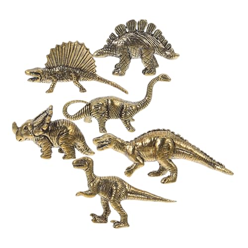 Ipetboom 6 Stück Teiliges Set Mini Dinosaurier Figuren aus Messing Antike Deko für Kindergeburtstag Einzigartiges für Dinosaurier Fans Detailreiche Sammlerstücke für Zuhause Ipetboom 6 Stück Teiliges Set Mini Dinosaurier Figuren aus Messing Antike Deko für Kindergeburtstag Einzigartiges für Dinosaurier Fans Detailreiche Sammlerstücke für Zuhause von Ipetboom