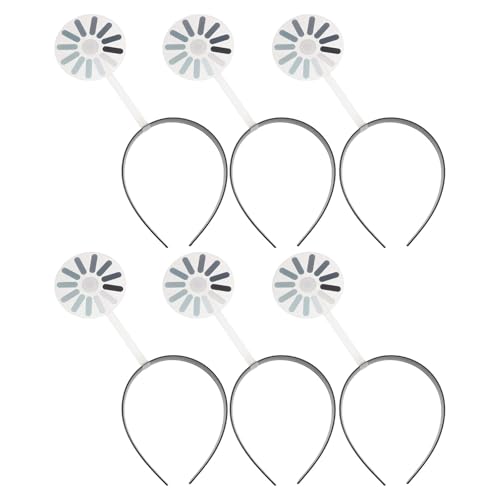 Ipetboom 6-teiliges neuartiges Stirnband für Partys: Lustiges Lade-Stirnband für Frauen – Rotierendes Ladespinner-Haar-Accessoire – Kostüm-Party-Requisite – Neuartige Dekoration von Ipetboom