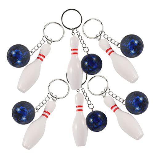Ipetboom 6Stücke Bowling Pin Schlüsselanhänger und für Bowling Partys Schulkarnevalpreise für Sportliebhaber Praktische Deko für Taschen Ipetboom 6Stücke Bowling Pin Schlüsselanhänger und für Bowling Partys Schulkarnevalpreise für Sportliebhaber Praktische Deko für Taschen von Ipetboom