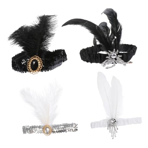 Ipetboom 8 Stück Straußenhaar Stirnband Flapper-Kostüm-Stirnband Große Stirnbänder für Frauen Cosplay-Haare tragen Party-Haarschmuck frauen stirnband Haarreferenz Flapper-Kopfstück Plastik Ipetboom 8 Stück Straußenhaar Stirnband Flapper-Kostüm-Stirnband Große Stirnbänder für Frauen Cosplay-Haare tragen Party-Haarschmuck frauen stirnband Haarreferenz Flapper-Kopfstück Plastik von Ipetboom