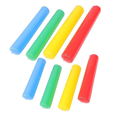 Ipetboom 8 Stück Teiliges Aufblasbare Cheer Sticks für Kindergeburtstage und Sportevents Bunt Anfeuern und Dekorieren von Ipetboom