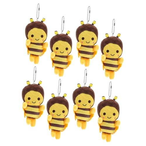 Ipetboom 8 Stück Teiliges Plüsch Bienenanhänger Kuscheltier Schlüsselanhänger Sanft und Charmant Vielseitig für Taschen Schlüssel Handy Zubehör Mädchen Ipetboom 8 Stück Teiliges Plüsch Bienenanhänger Kuscheltier Schlüsselanhänger Sanft und Charmant Vielseitig für Taschen Schlüssel Handy Zubehör Mädchen von Ipetboom