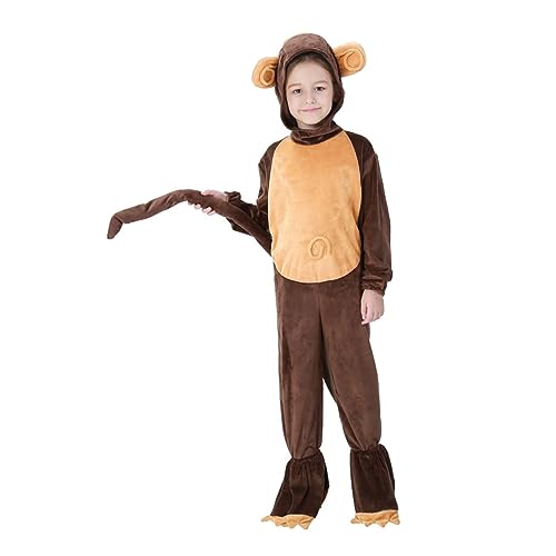 Ipetboom Affen Kostüm Cosplay Robustes Material Bequemes Tragegefühl Waschbar für Halloween Karneval Geburtstagsfeiern Verkleidungsspiele Ipetboom Affen Kostüm Cosplay Robustes Material Bequemes Tragegefühl Waschbar für Halloween Karneval Geburtstagsfeiern Verkleidungsspiele von Ipetboom