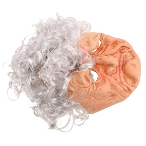 Ipetboom Alte Frau Maske mit Haaren für Halloween Realistische Ältere Damenmaske für Cosplay und Kostümpartys für Theateraufführungen und Kreative Rollenspiele Ipetboom Alte Frau Maske mit Haaren für Halloween Realistische Ältere Damenmaske für Cosplay und Kostümpartys für Theateraufführungen und Kreative Rollenspiele von Ipetboom